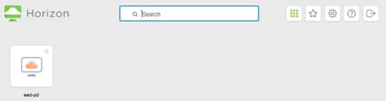 VMware Horizon Screen