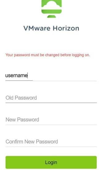 VMware Horizon Login